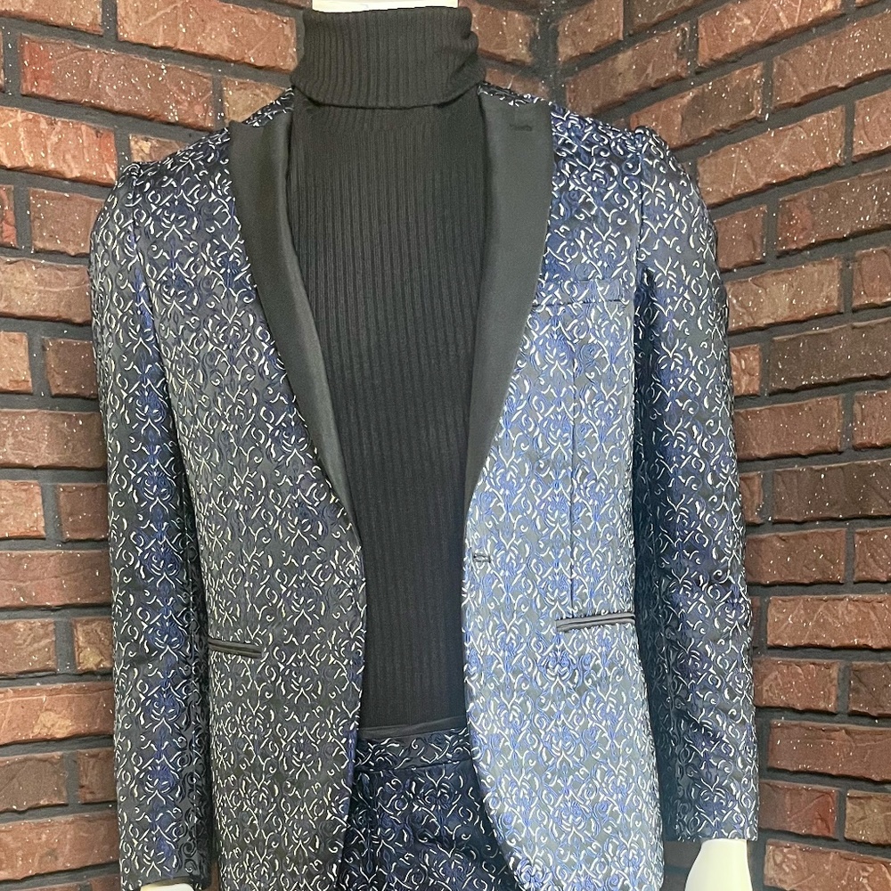 Blue tuxedo